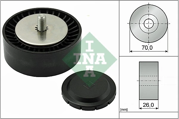 Deflection/Guide Pulley, V-ribbed belt